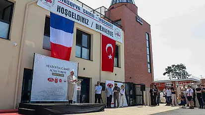 Fransa'da Ayasofya Camii'nin açılışı yapıldı