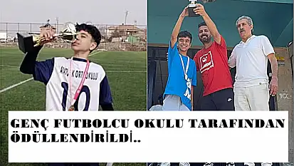 Genç Futbolcu Okulu Tarafından  Ödüllendirildi..