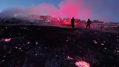 Hekimhan Yeşilköy Mahallesi Yiğitler mevkii dağlık alanda yangın
