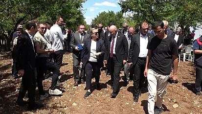 TBMM Zirai Don Araştırma Komisyonu Malatya'da kayısı bahçelerini yerinde inceledi