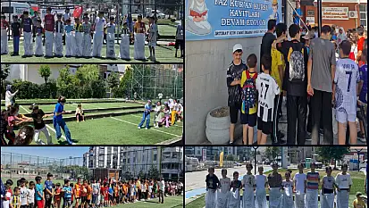 Yaz Kur'an kursunda hem kalp hem zihin beslenerek tüm güzelliği ile devam ediyor