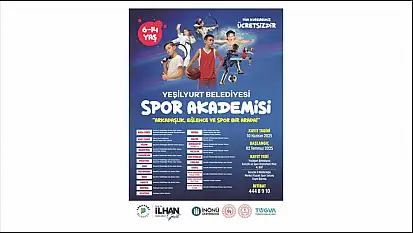 Yeşilyurt Belediyesinin 'Ücretsiz' Spor Akademisi Kayıtları 10 Haziran'da Başlıyor!