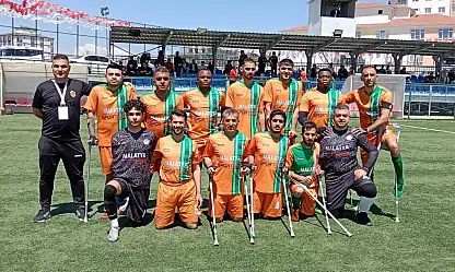 Malatya Büyükşehir Belediye Ampute Futbol Takımı Rakibini 14-2 mağlup etti