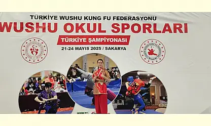 Wushu Kung Fu Türkiye Şampiyonası'nda Melike Gülşen Türkiye 3.'sü oldu.