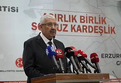 MHP'li Yalçın Erzurum'dan seslendi: 'Milli egemenlikten taviz yok! Millet algı oyunlarına gelmeyecek!'