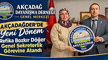 AKÇADAĞDER'de Yeni Görevlendirme! Refika Bozkır Döğer Genel Sekreter Oldu