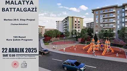 Battalgazi'de İş Yeri ve Konutlar İçin Kura Çekimi Yapılacak