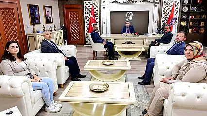 Dr. Abdullah Akgüneş ve Heyetinden Emniyet Müdürü Ay'a Nezaket Ziyareti