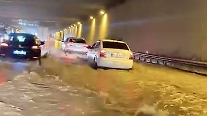 Malatya'da Sağanak Yağış Hayatı Felç Etti