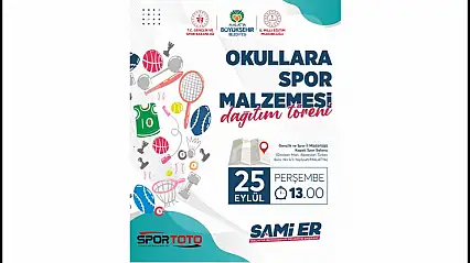 Okullara Spor Malzemesi Desteğiyle Fiziksel ve Sosyal Gelişim Hedefleniyor