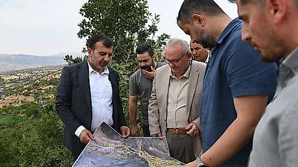 Pütürge'de Doğalgaz Çalışmaları İçin Sahada İnceleme Yapıldı