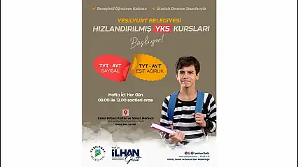 Yeşilyurt Belediyesi'nden Gençlere YKS Desteği