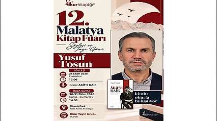 Yusuf Tosun, 'Âkif'e Dair' Kitabıyla Malatya Kitap Fuarı'nda