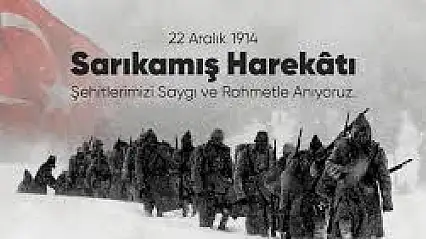 Zafer Partisi Malatya İl Başkanı Mehmet Ercan'dan Sarıkamış Şehitleri Anma Mesajı