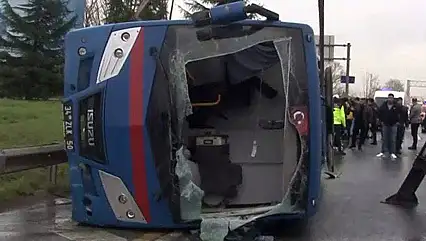 İstanbul'da cezaevi nakil aracı kazası