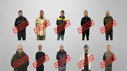 Kırmızı bültenle ve ulusal düzeyde aranan 10 şahıs Türkiye'ye getirildi