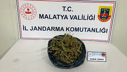 Malatya'da Jandarmadan Uyuşturucu Operasyonu: 1,5 Kilo Esrar Ele Geçirildi
