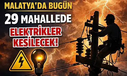 29 Mahallede Elektrikler Kesilecek