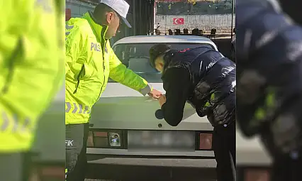 Aracında 'cinayet mamo' yazısı bulunan sürücü cezalandırıldı