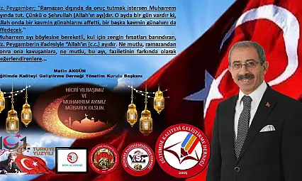 Başkan Akgün'den Muharrem Ayı Açıklaması