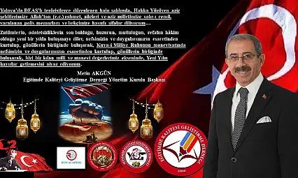 Başkan Akgün: 'Yeni yıl, kültürel kodlarımıza uygun yeni bir başlangıç için fırsattır'