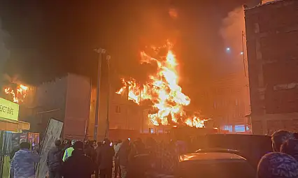 Battalgazi'de İşçilerin Kaldığı Konteyner Yatakhanede Yangın Paniği