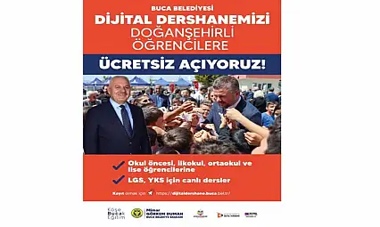 Buca Belediyesi'nden Doğanşehir Belediyesi'ne Eğitim Köprüsü: Dijital Dershane Başladı