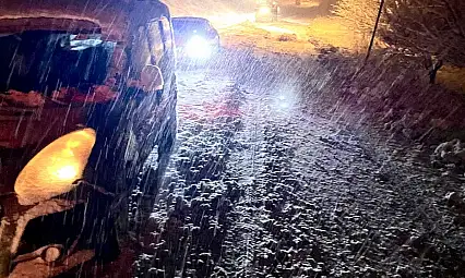 Darende–Ayvalı'da Kar Yağışı Ulaşımı Aksattı