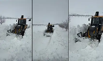 Darende'de Karla Mücadele Aralıksız Sürüyor