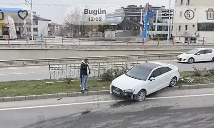 Malatya Çevreyolu'nda Kaza: Araçlar Refüje Savruldu, Yaralanan Yok