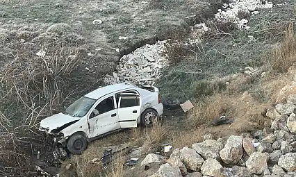 Malatya'da Buzlanma Faciası: Otomobil Köprüden Uçtu, 1 Ölü 2 Yaralı