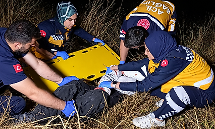 Malatya'da Feci Kaza! Otomobil Şarampole Devrildi, 2 Ağır Yaralı