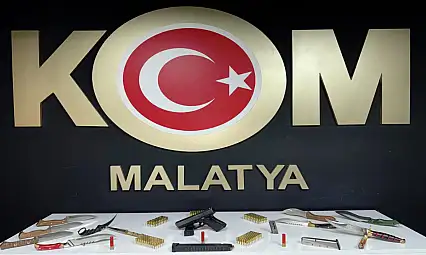 Malatya'da Ruhsatsız Silah Operasyonu: 4 Şüpheliye Yasal İşlem