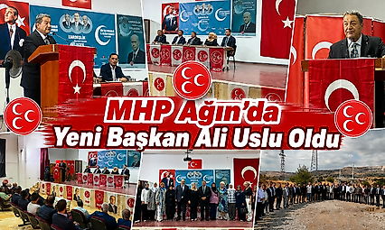 MHP Ağın'da Yeni Başkan Ali Uslu Oldu