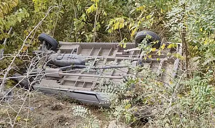 Pütürge Yolunda Trafik Kazası: Minibüs Ağaçlık Alana Devrildi