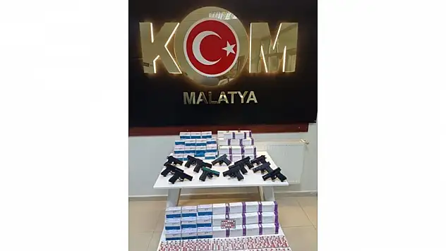 13 adet farklı marka ve modelde silah ele geçirildi