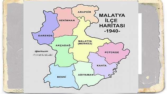 1940 Yılında Malatya'nın İlçeleri: Bugünkünden Çok Farklı Bir Malatya
