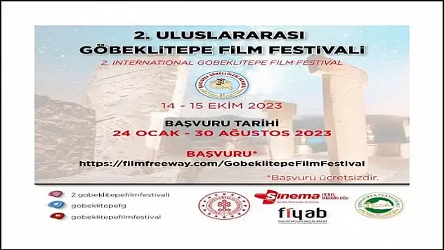 2.Uluslararası Göbeklitepe Film Festivali  Şanlıurfa'da Film Tutkunları İle Buluşuyor.