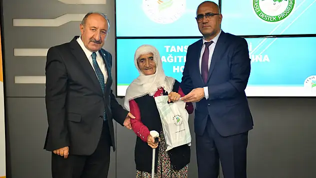 218 Tansiyon Aleti Yaşlı Vatandaşlara Ulaştırıldı