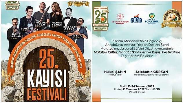 25'inci Uluslararası Kültür Sanat Etkinlikleri Ve Kayısı Festivali Start Alıyor