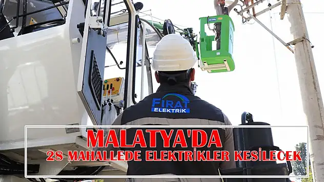 28 Mahallede Bugün Elektrikler Kesilecek