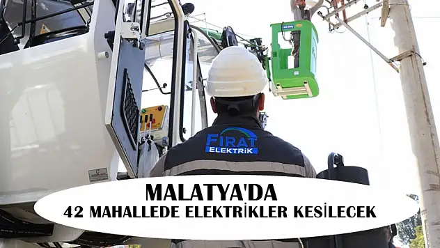 42 Mahallede Elektrikler Kesilecek