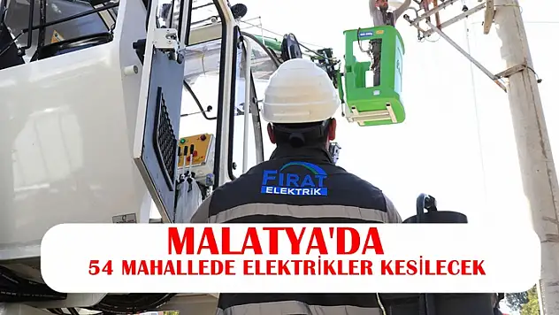 54 Mahallede Elektrikler Kesilecek