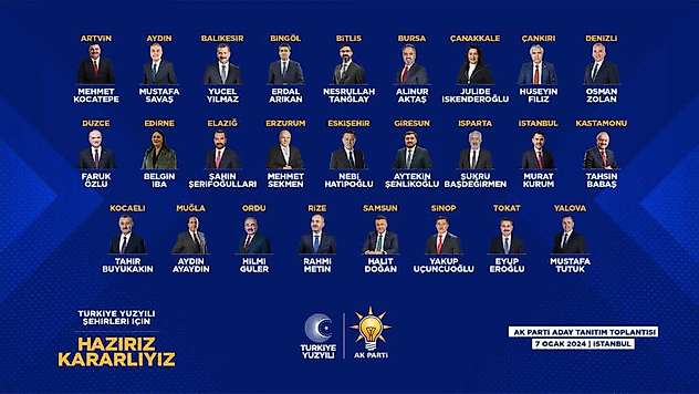 AK Parti'nin 26 adayı belli oldu