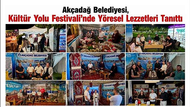 Akçadağ Belediyesi, Kültür Yolu Festivali'nde Yöresel Lezzetleri Tanıttı