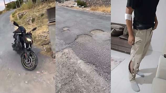 Akçadağ'da Yoldaki Çukur Kazaya Neden Oldu: Sürücüden Yetkililere Çağrı