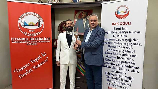 Akif Manaf'a Bilecikliler Derneği'nden Dayanışma ve Barış Ödülü