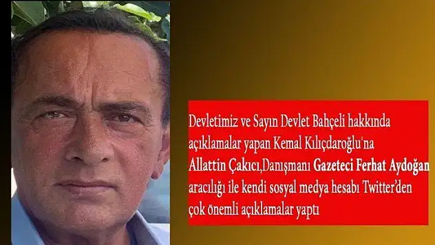 Alaattin Çakıcı'dan Kılıçdaroğlu'na  büyük tepki