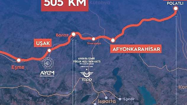 Ankara-İzmir hızlı tren hattı ile seyahat süresi önemli ölçüde kısalacak