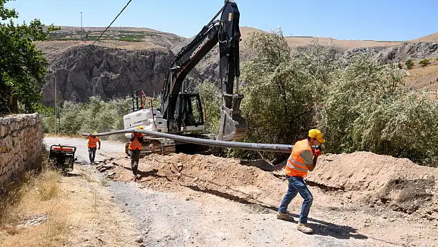 Ayvalı'ya 11 Bin 950 Metre İçme Suyu Hattı